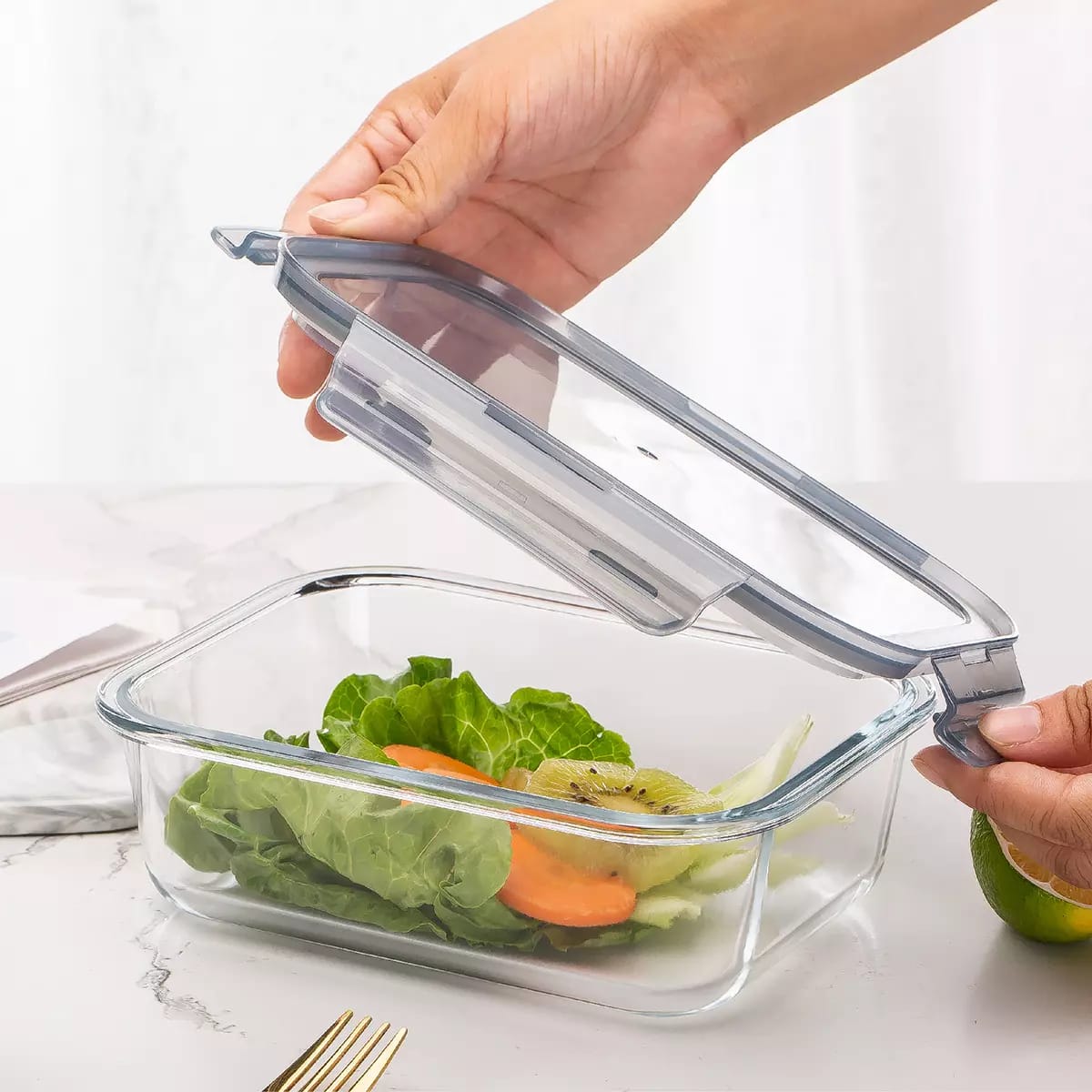 Delisoga Airtight Glass Food Storage Solution