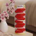 ANUSHA Ruby Red Gloss Snap Clip Set