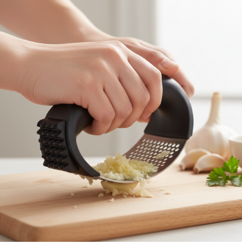 Heavy-Duty Garlic Press & Rocker